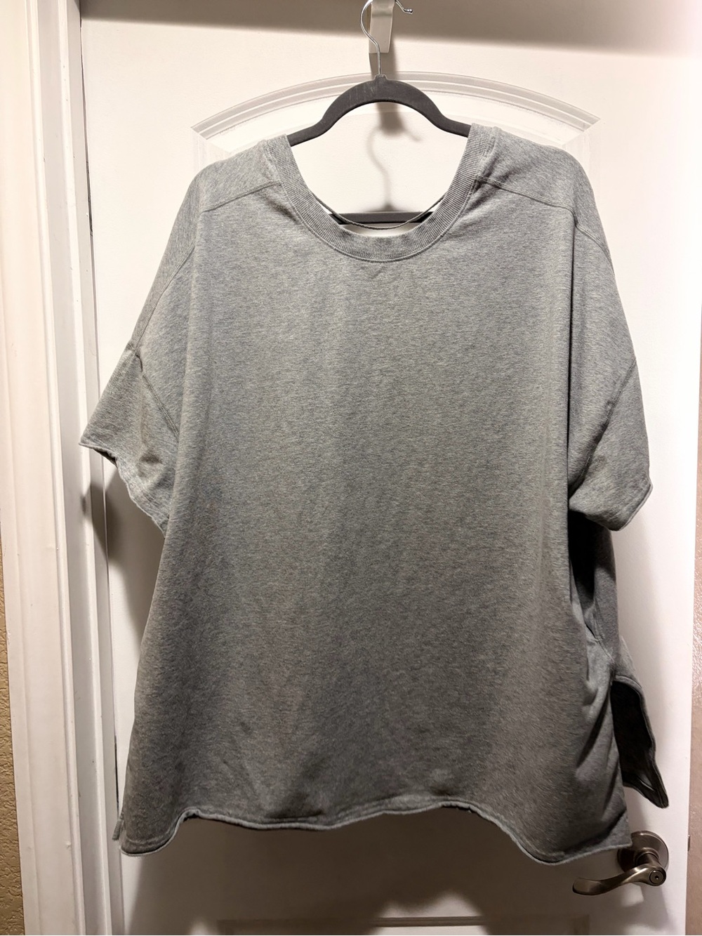 Free people movement Gray Short Sleeve Tee - oversized Fit
